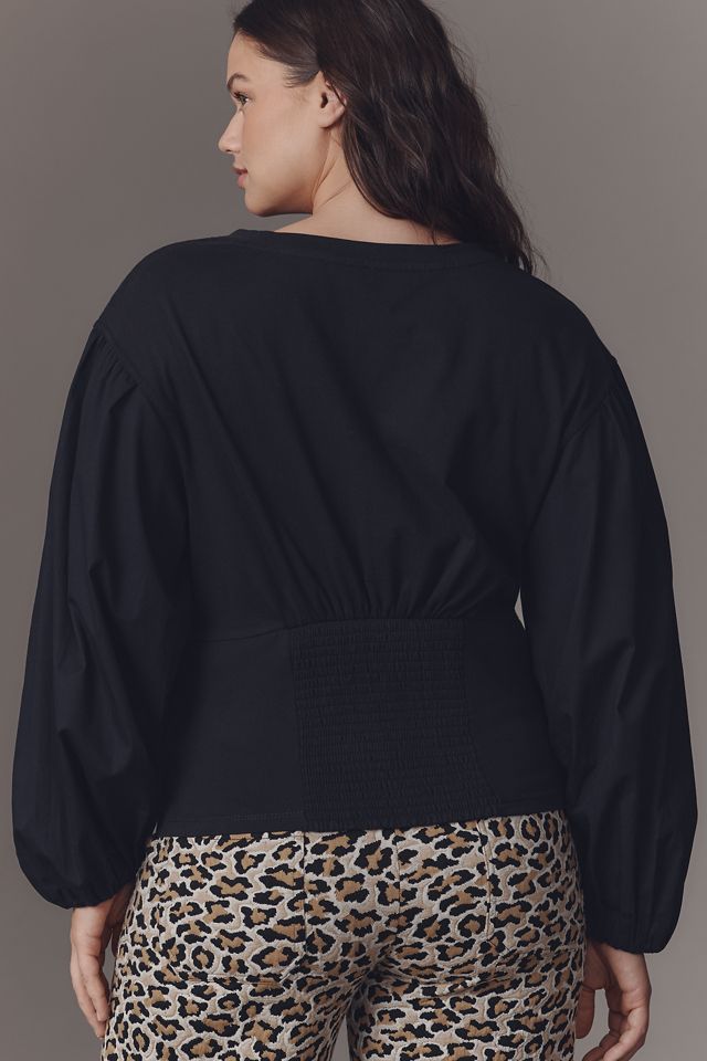 Top Corset de By Anthropologie con Mangas Abullonadas #5