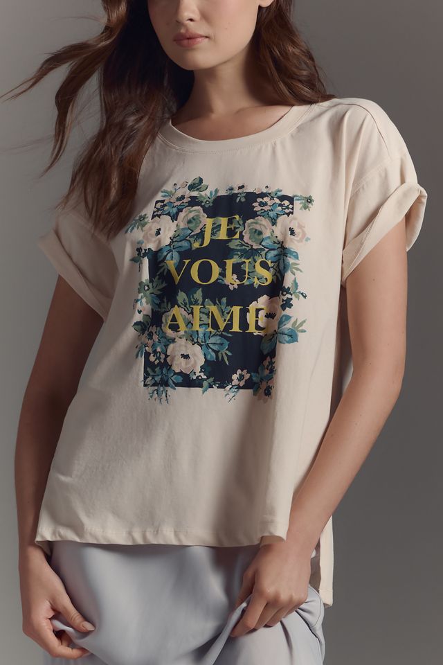 By Anthropologie Relaxed Graphic Tee #2