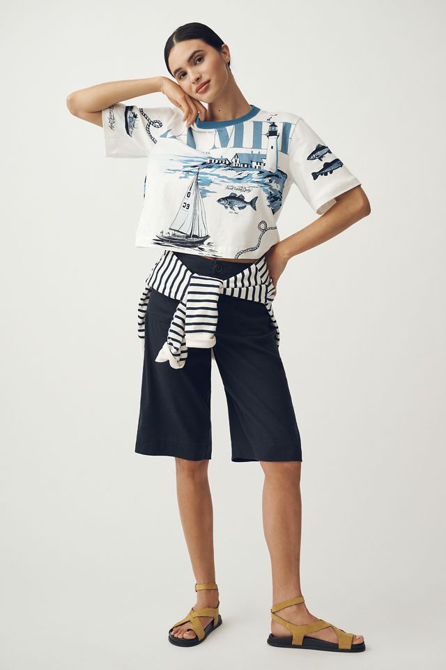 The Corey Short-Sleeve Boxy Tee by Maeve: Printed Souvenir Edition #3