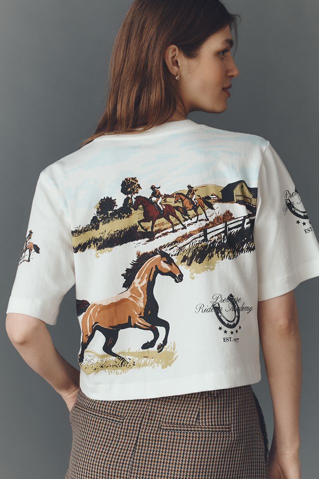 The Corey Short-Sleeve Boxy Tee by Maeve: Printed Souvenir Edition #2