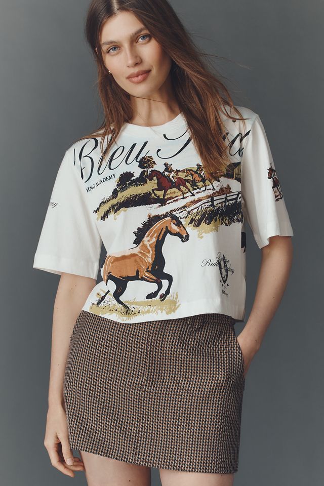 The Corey Short-Sleeve Boxy Tee by Maeve: Printed Souvenir Edition #1