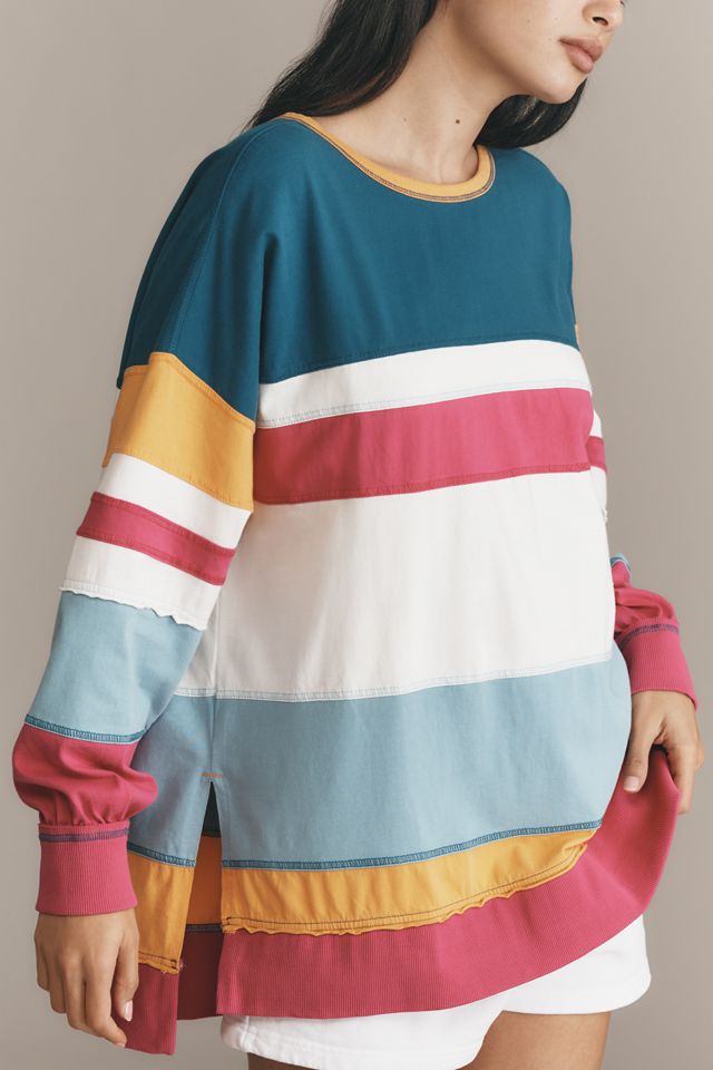 Pilcro Seamed Long-Sleeve Cotton Tee #3