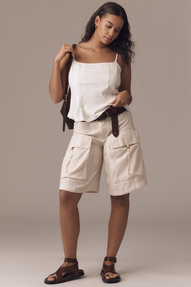 Pilcro Pintuck Square-Neck Tank Top #7
