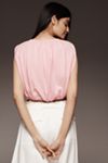 By Anthropologie Cropped Bubble-Hem Tank Top
