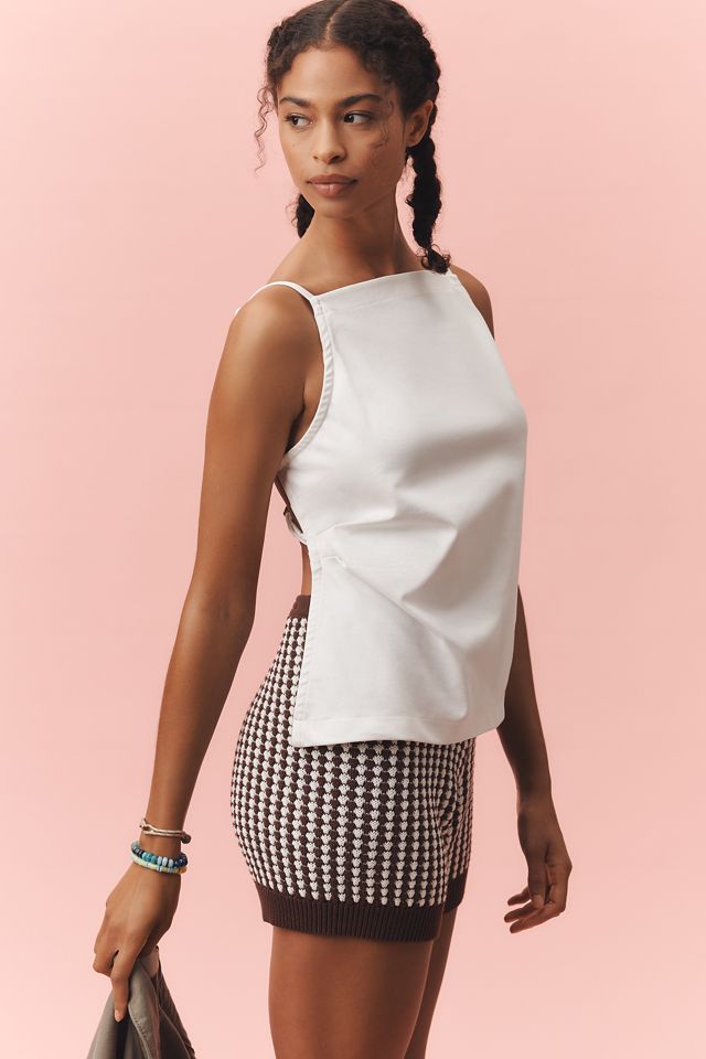 By Anthropologie Square-Neck Strappy Blouse #1