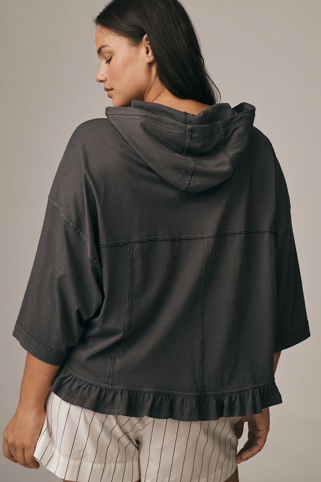 Pilcro Ruffled Hooded Top #5