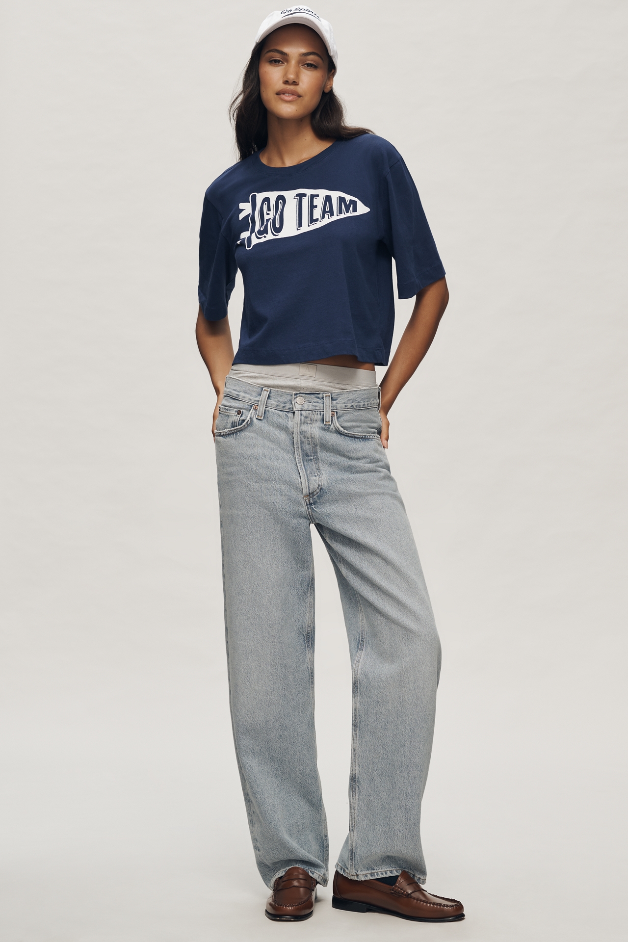 The Corey Short-Sleeve Game Day Boxy Tee by Maeve