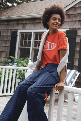 Maeve Game Day Crew-Neck Sweatshirt