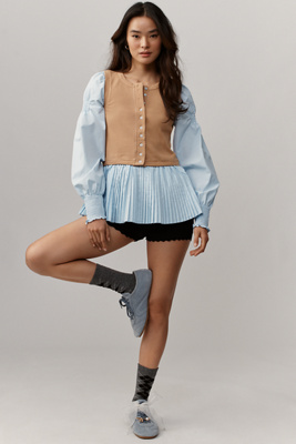 By Anthropologie Layered Twofer Long-Sleeve Top | Anthropologie