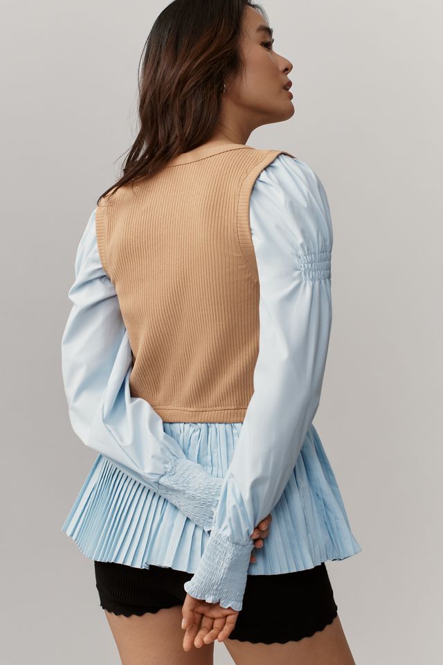By Anthropologie Layered Twofer Long-Sleeve Top | Anthropologie