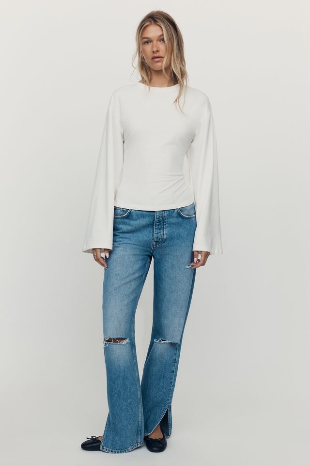 Maeve Waisted Long-Sleeve Top #2