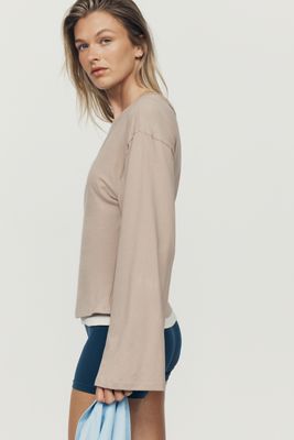Maeve Waisted Long-Sleeve Top
