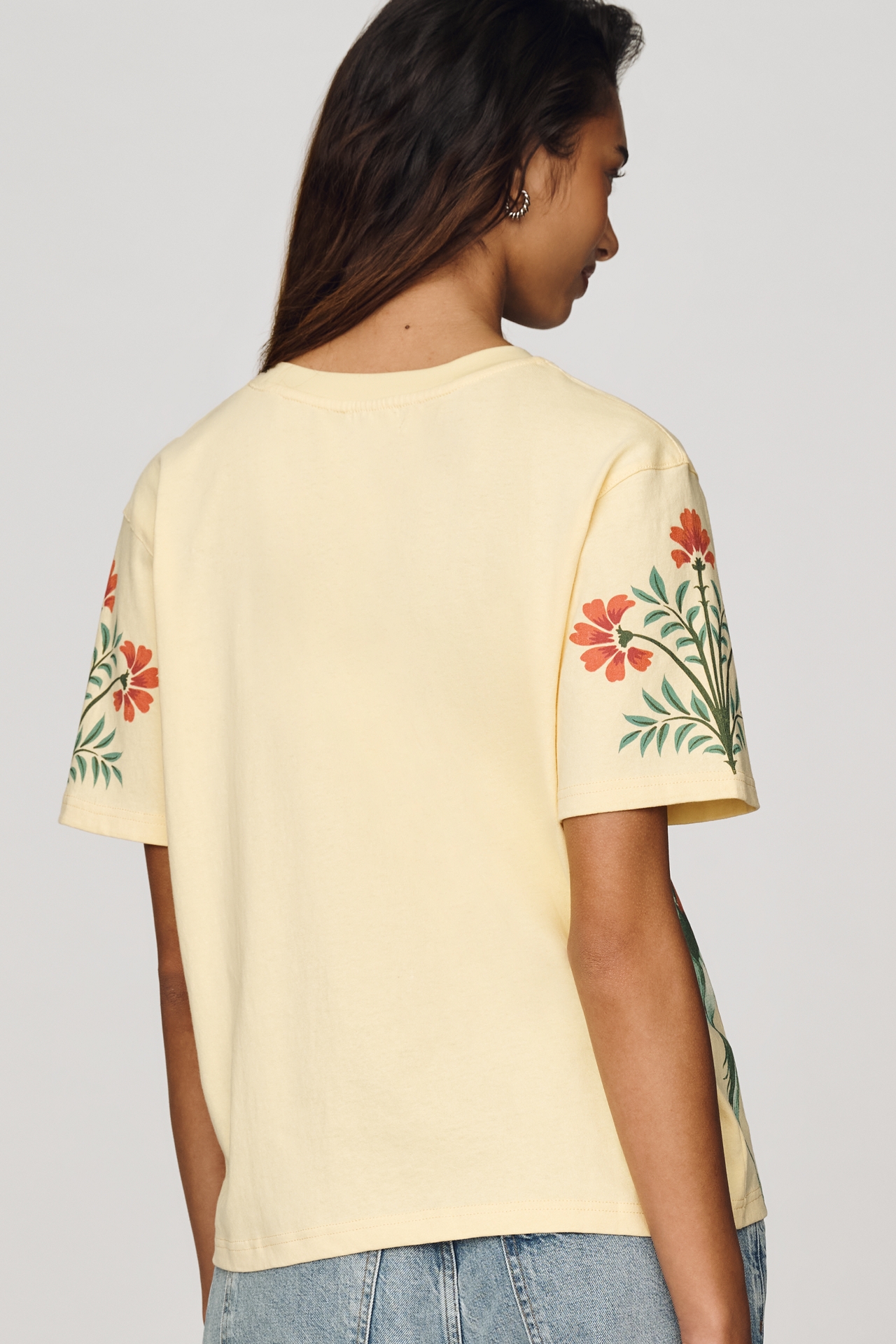 RAISONNEL Cotton Embroidered Tee