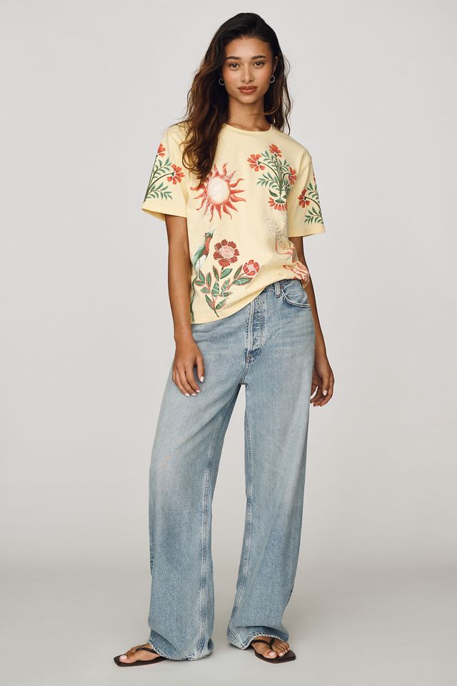 RAISONNEL Cotton Embroidered Tee #2