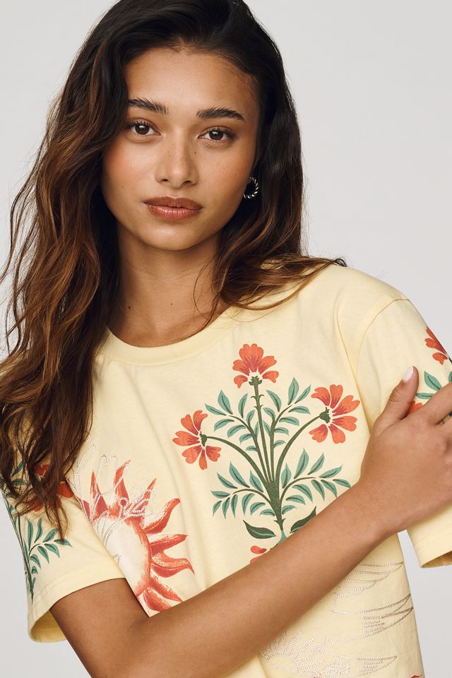 RAISONNEL Cotton Embroidered Tee #3