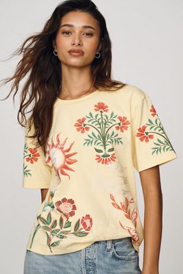 RAISONNEL Cotton Embroidered Tee