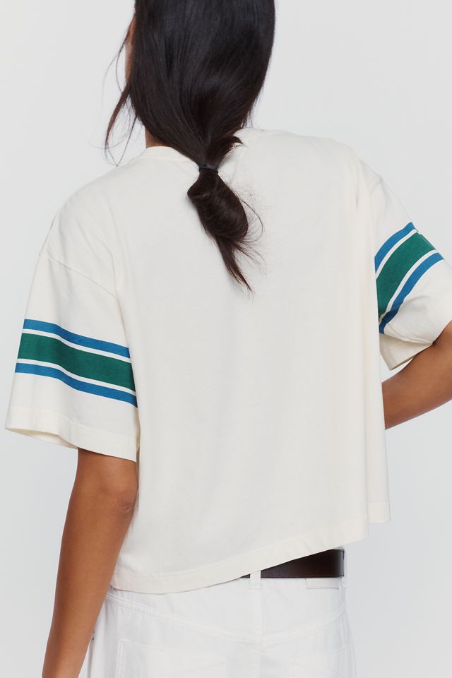 RAISONNEL 100% Cotton Retro Striped Tee #2