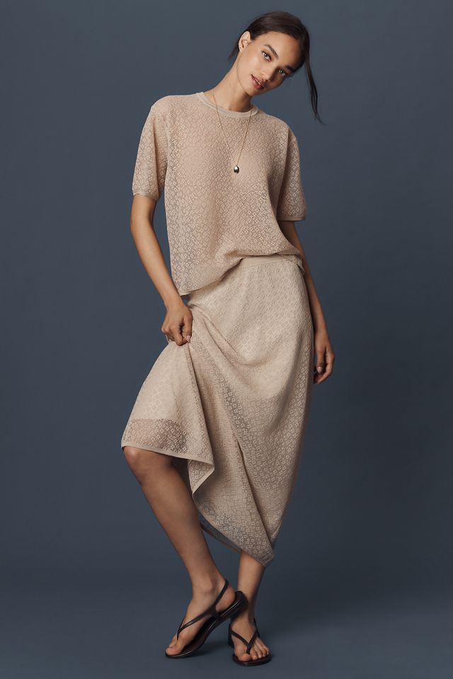 Theory Floral Lace Pullover Top #2