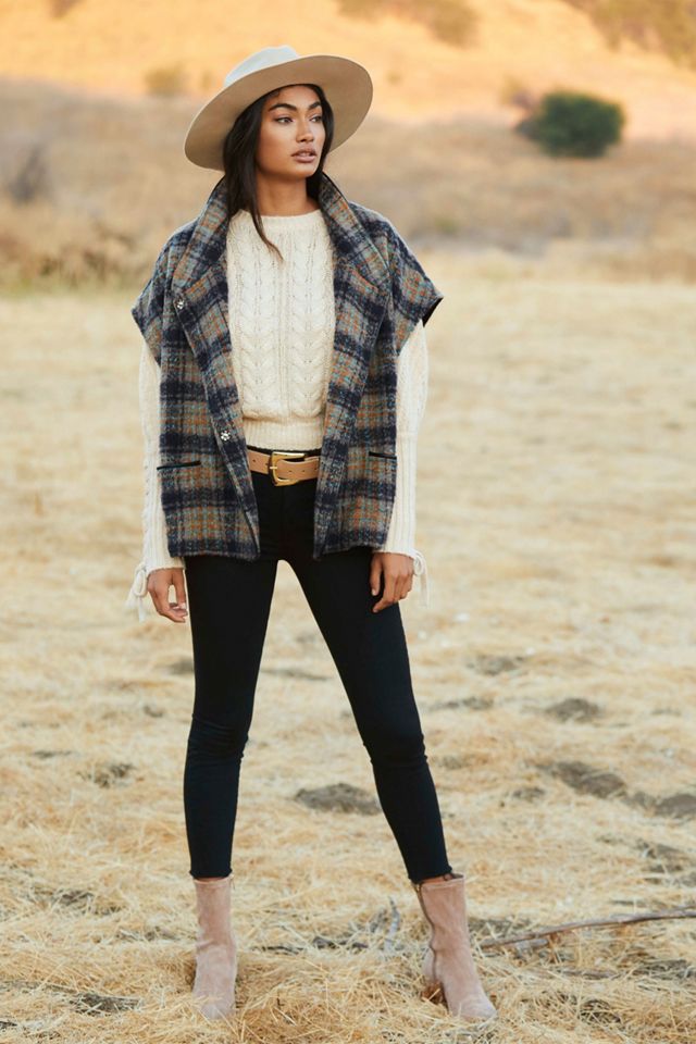 Carmen Cropped Cable-Knit Sweater #7