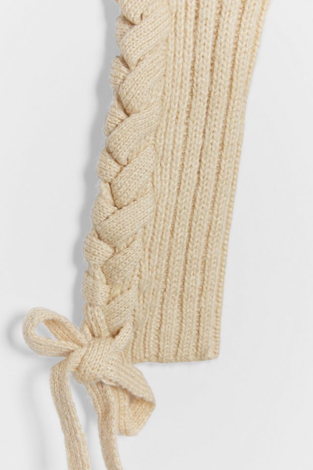 Carmen Cropped Cable-Knit Sweater #6