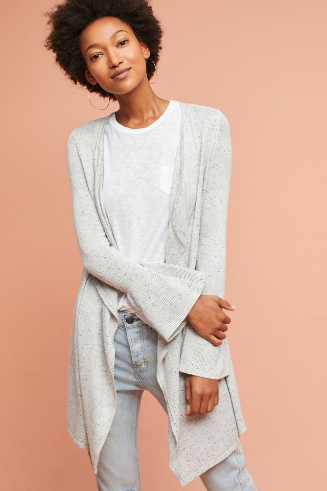 Light grey waterfall outlet cardigan