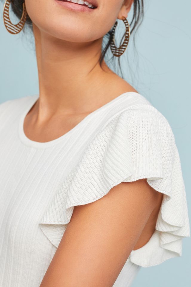 Annecy Flutter-Sleeve Top #1