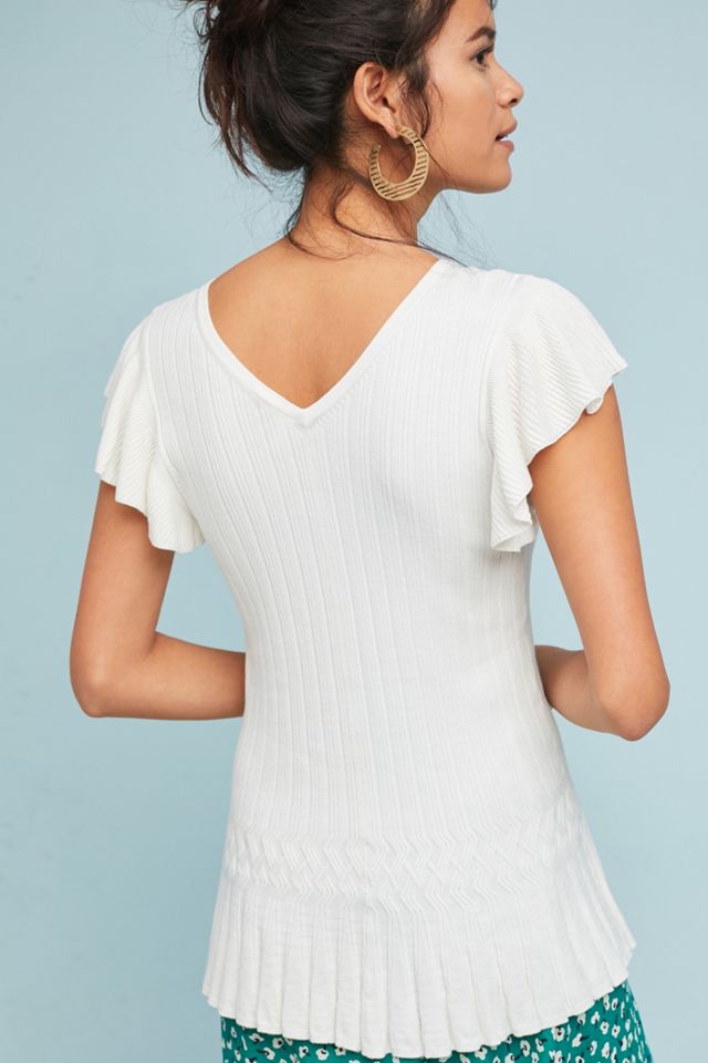 Annecy Flutter-Sleeve Top #2