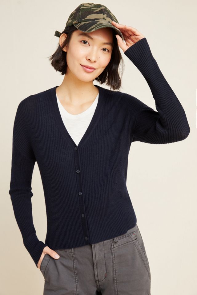 Stella Ribbed Cashmere Cardigan #3