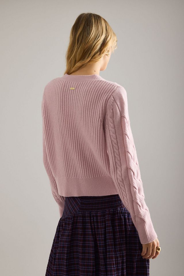 Cárdigan Barbour Elina de Punto de Cable de Lana-Cachemir #1