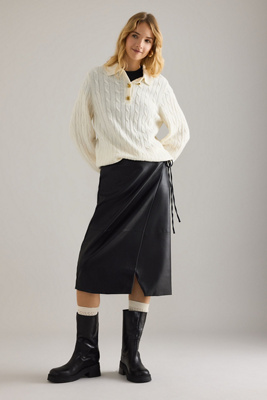 Barbour Evie Wool-Blend Cable-Knit Jumper