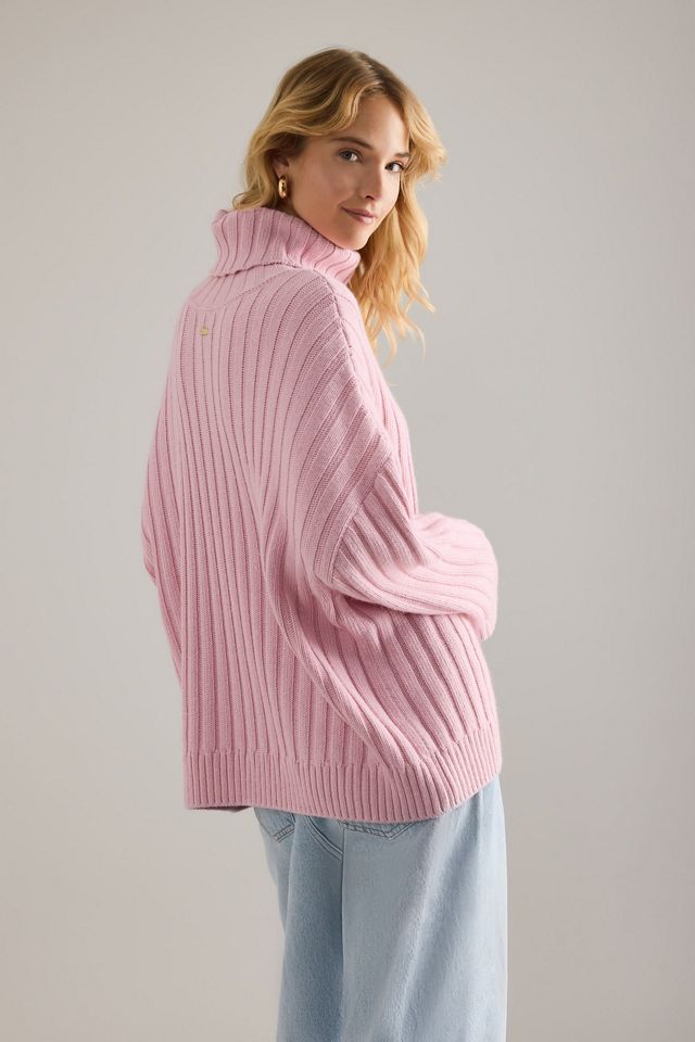 Barbour Maeve Roll-Neck Ribbed Jumper #1