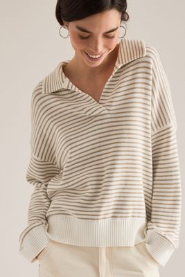Barbour Aylesby Stripe Collared Jumper