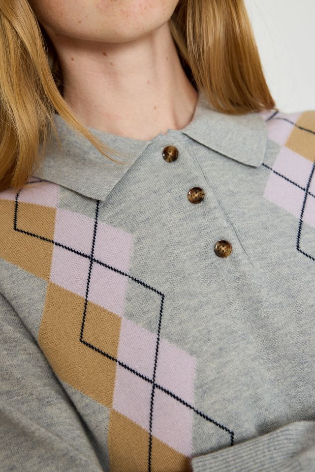 Barbour Fawne 100% Wool Polo Jumper #3