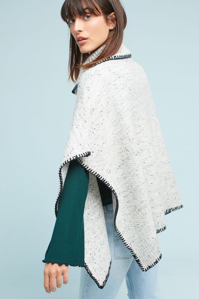 Speckled Poncho Pullover #3