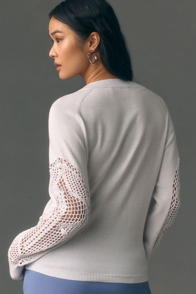 Bishop + Young Crochet Detail Pullover Sweater #1
