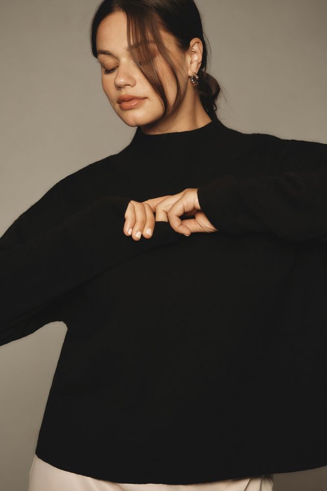 The Carys Mock-Neck Sweater by Maeve #8