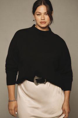 The Carys Mock-Neck Sweater by Maeve