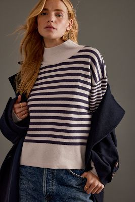 MAEVE THE CARYS MOCK-NECK SWEATER BY MAEVE 