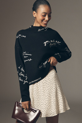 Maeve Carys Mock-Neck Jumper