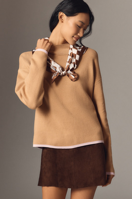 Maeve The Carys Mock-neck Sweater By  In Sand