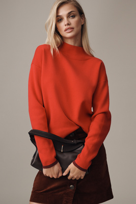 Maeve The Carys Mock-neck Sweater By  In Red