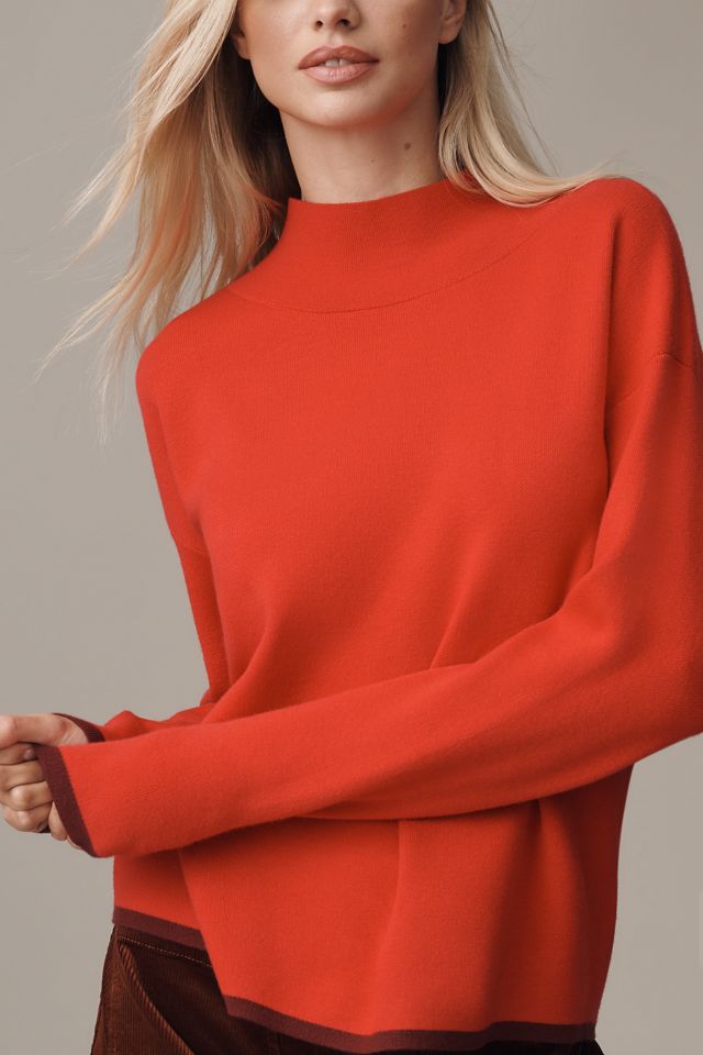 The Carys Mock-Neck Sweater by Maeve