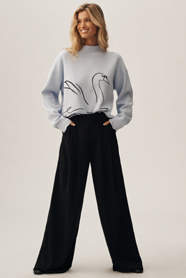 Maeve The Carys Mock-neck Sweater By  In Gray