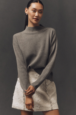 Maeve The Carys Mock-neck Sweater By  In Gray