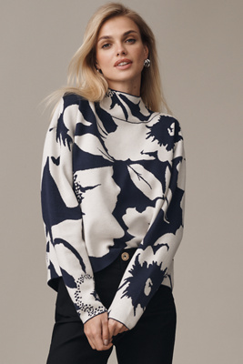 Maeve The Carys Mock-neck Sweater By  In Multi