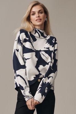 The Carys Mock-Neck Sweater by Maeve