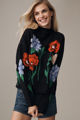 Maeve The Carys Mock-neck Sweater By  In Black