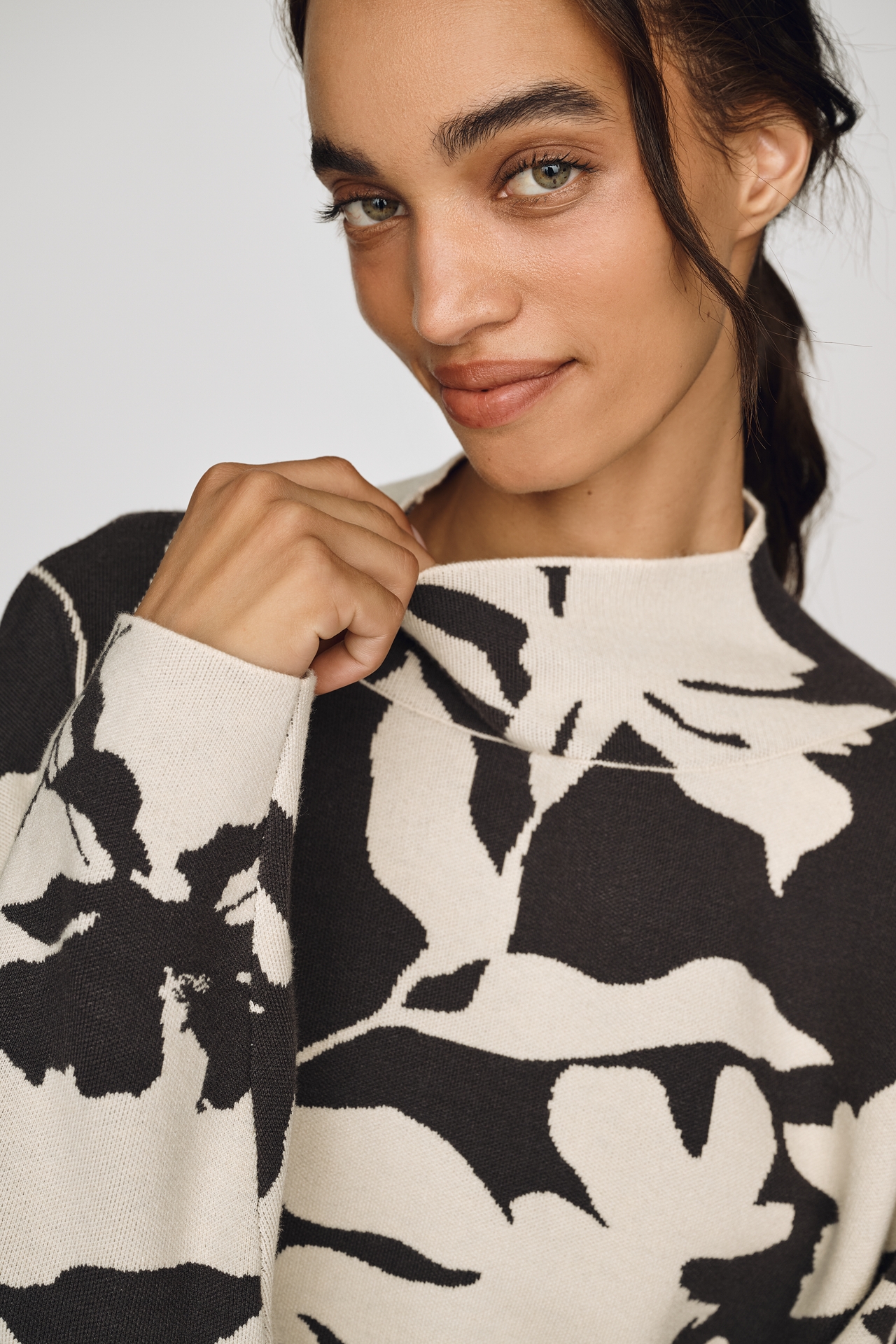 Carys Mock-Neck Sweater by Maeve
