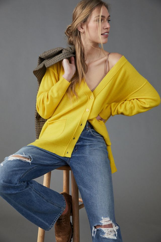 Pilcro Kelly Oversized Cashmere Cardigan