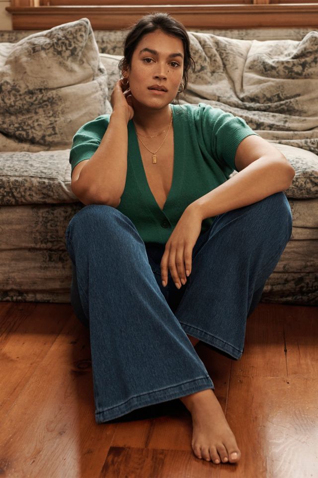 Maeve Beth Puff-Sleeved Cashmere Cardigan #5